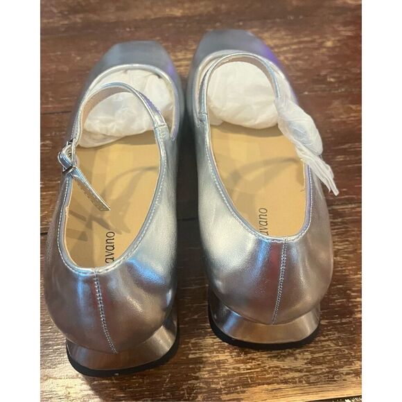 C.Paravano Women's Mary Jane Shoes Square Toe Flats for Women Ballet Flats - Picture 4 of 7